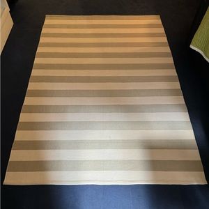 Dash and Albert Indoor/Outdoor Rug White Stripe